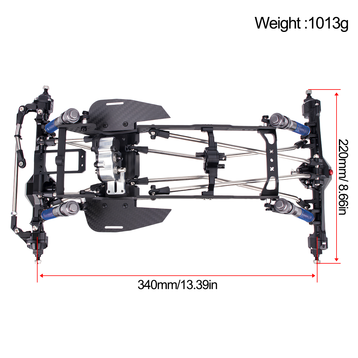 Kit de châssis LCG en fibre de - Shock Absorber Rc avis et prix