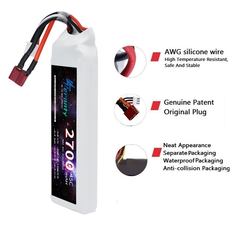 1/3 pièces 2S 7.4V Lipo batter - Rc Hobby Grade Car avis et prix